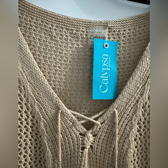 Calypsa Crochet Beach Coverup Size 1X / 2X NWT - Picture 4 of 9